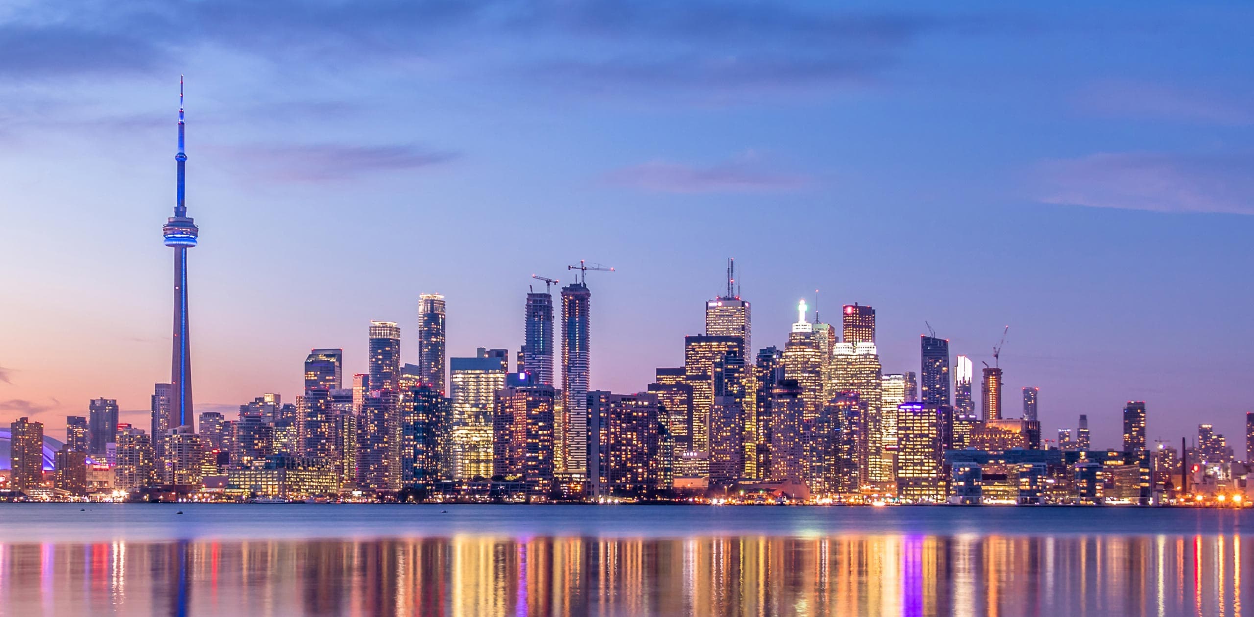Toronto skyline at night